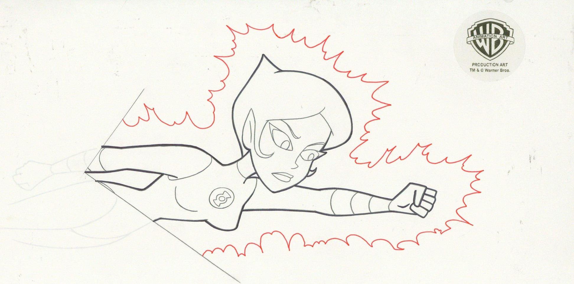 Disegno di produzione originale di Duck Dodgers: Katma Tui - Art di Warner Bros. Studio Artists