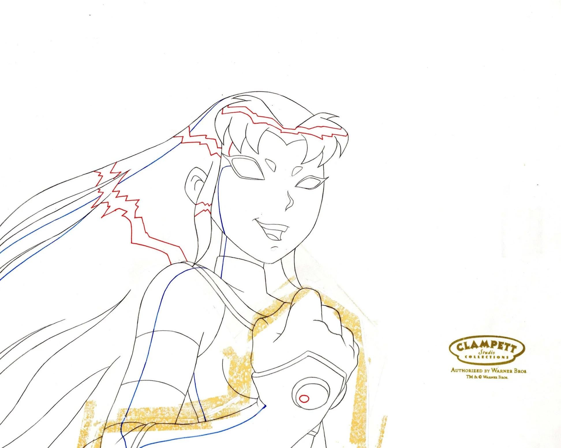 Teen Titans Original Production Drawing: Starfire – Choice Fine Art
