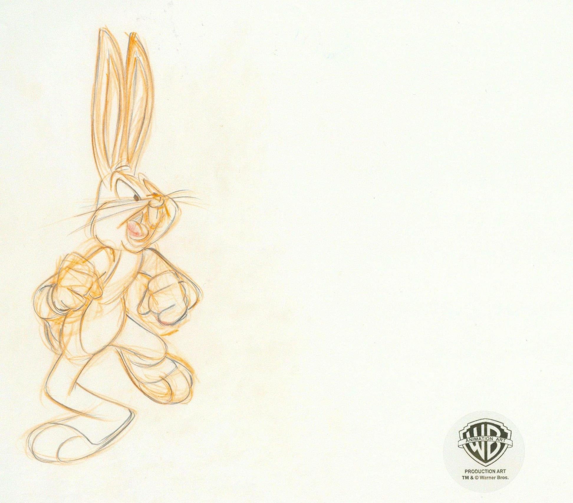 Space Jam Original Production Drawing: Bugs Bunny - Art by Looney Tunes Studio Artists