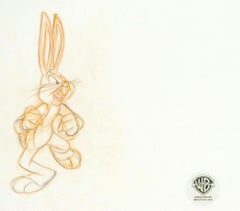 Retro Space Jam Original Production Drawing: Bugs Bunny