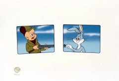 Looney Tunes Original Production Cel: Bugs Bunny and Elmer Fudd