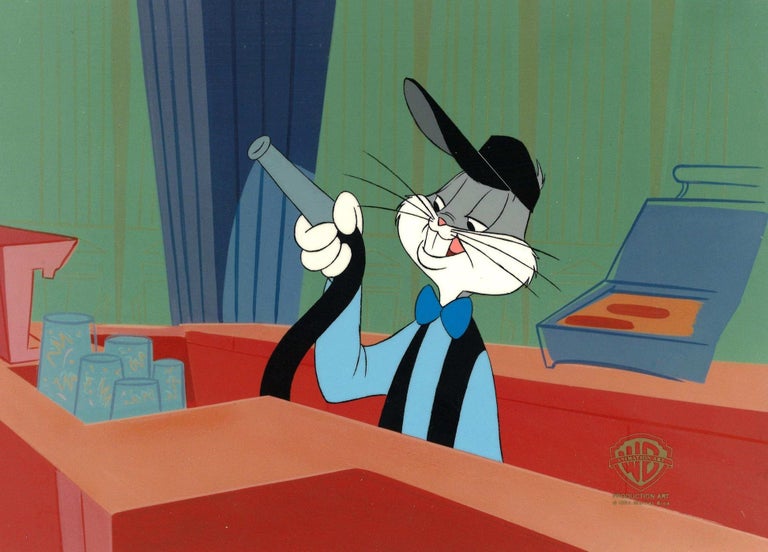 Warner Bros. Studio Artists Looney Tunes Original Production Cel Bugs Bunny For Sale at 1stDibs