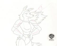 Road Rovers Original Production Cel and Background w/ Original Drawing: Colleen