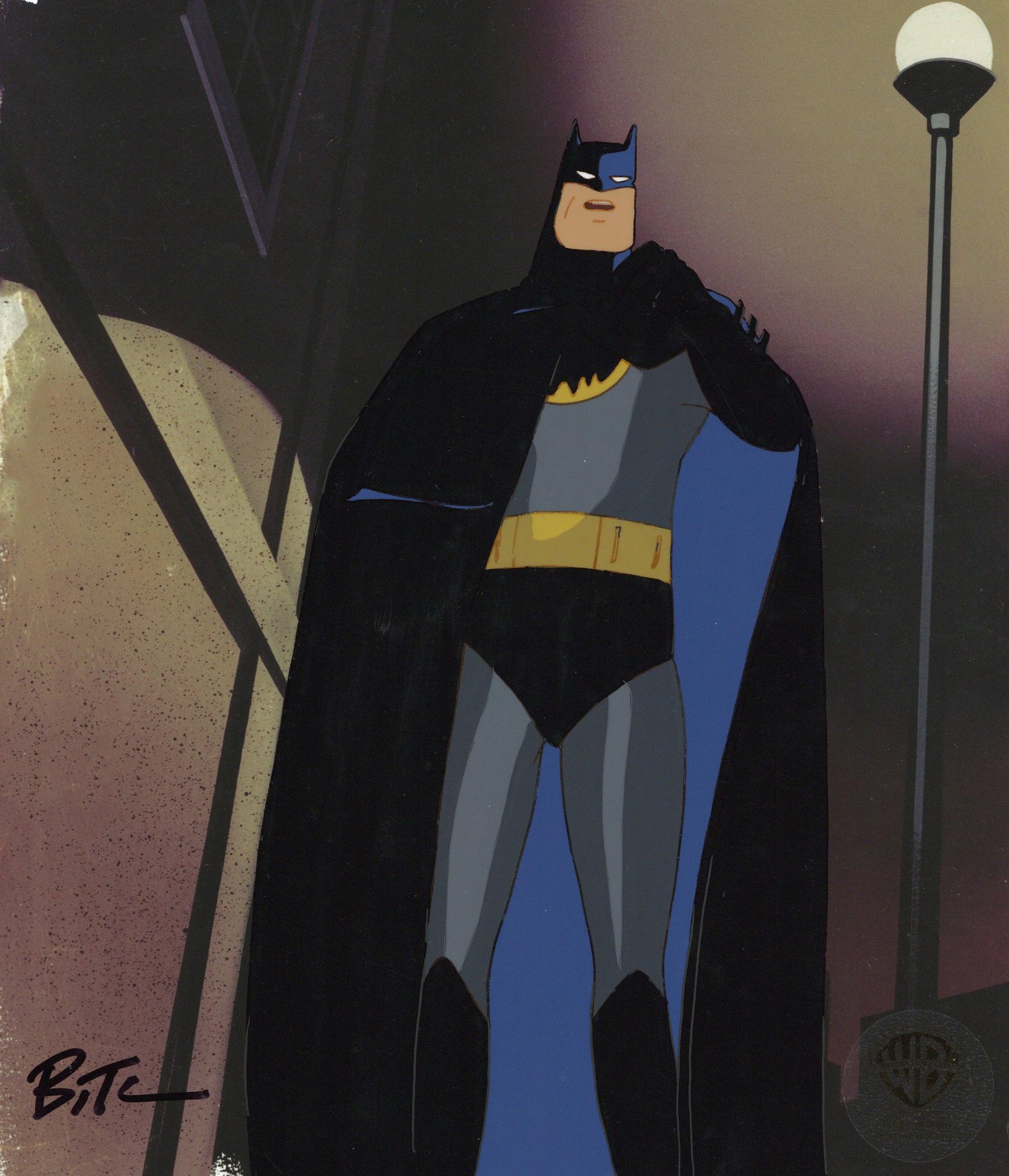 Batman The Animated Series Original Production Cel signed by Bruce Timm: Batman - Art by DC Comics Studio Artists