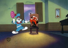 Vintage Looney Tunes Original Production Cel: Bugs Bunny and Yosemite Sam