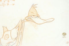Retro Space Jam Original Production Drawing: Daffy Duck