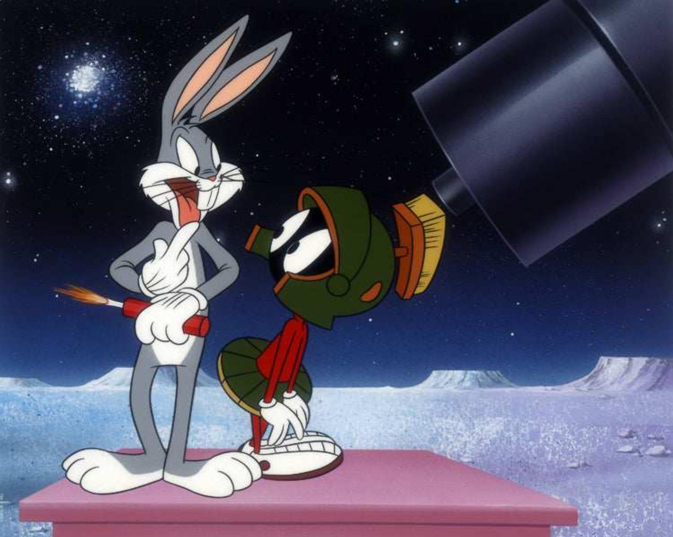Bugs et Marvin le Martien Giclée sur papier d'art - Art de Warner Bros. Studio Artists
