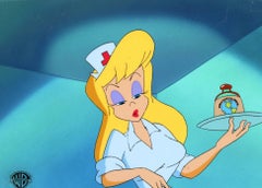 Antique Animaniacs Original Production Cel on Original Background: Hello Nurse