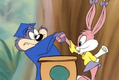 Tiny Toons Adventures Original Production Cel: Dizzy Devil and Babs Bunny
