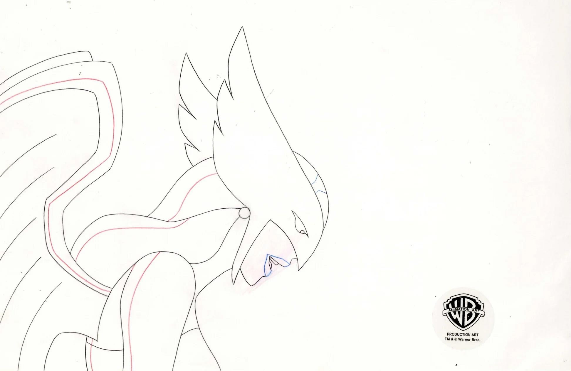 Justice League Original Production Drawing: Hawkgirl - Art by DC Comics Studio Artists