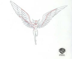 Dessin de production d'origine de la Ligue de justice : Hawkgirl
