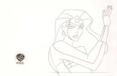 Justice League Original Production Drawing: Wonder Woman