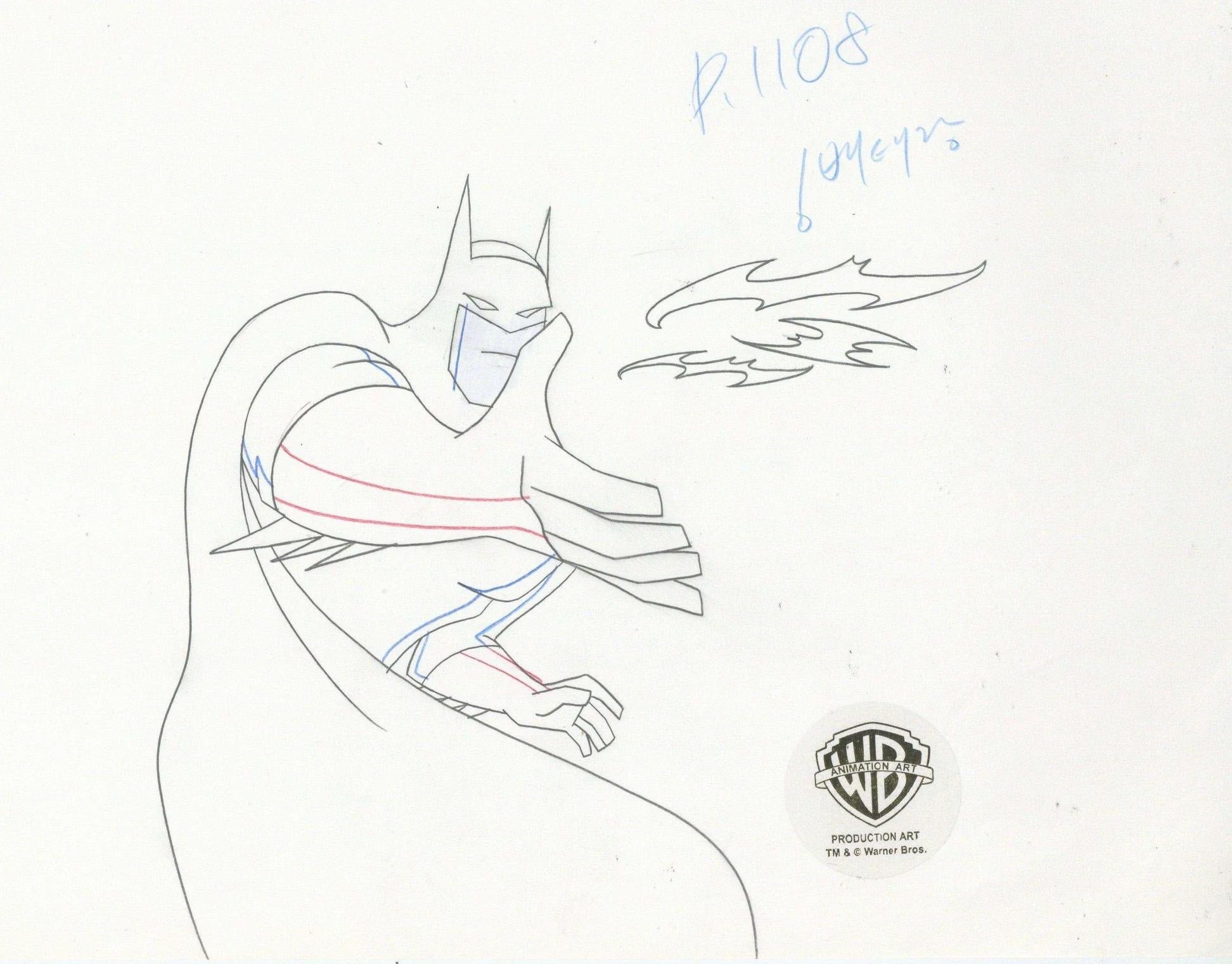 Justice League Original Production Drawing: Batman - Art by DC Comics Studio Artists