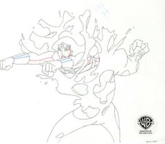 Liga de la Justicia Dibujo original de producción: Wonder Woman