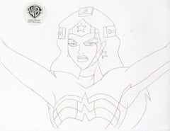 Liga de la Justicia Dibujo original de producción: Wonder Woman