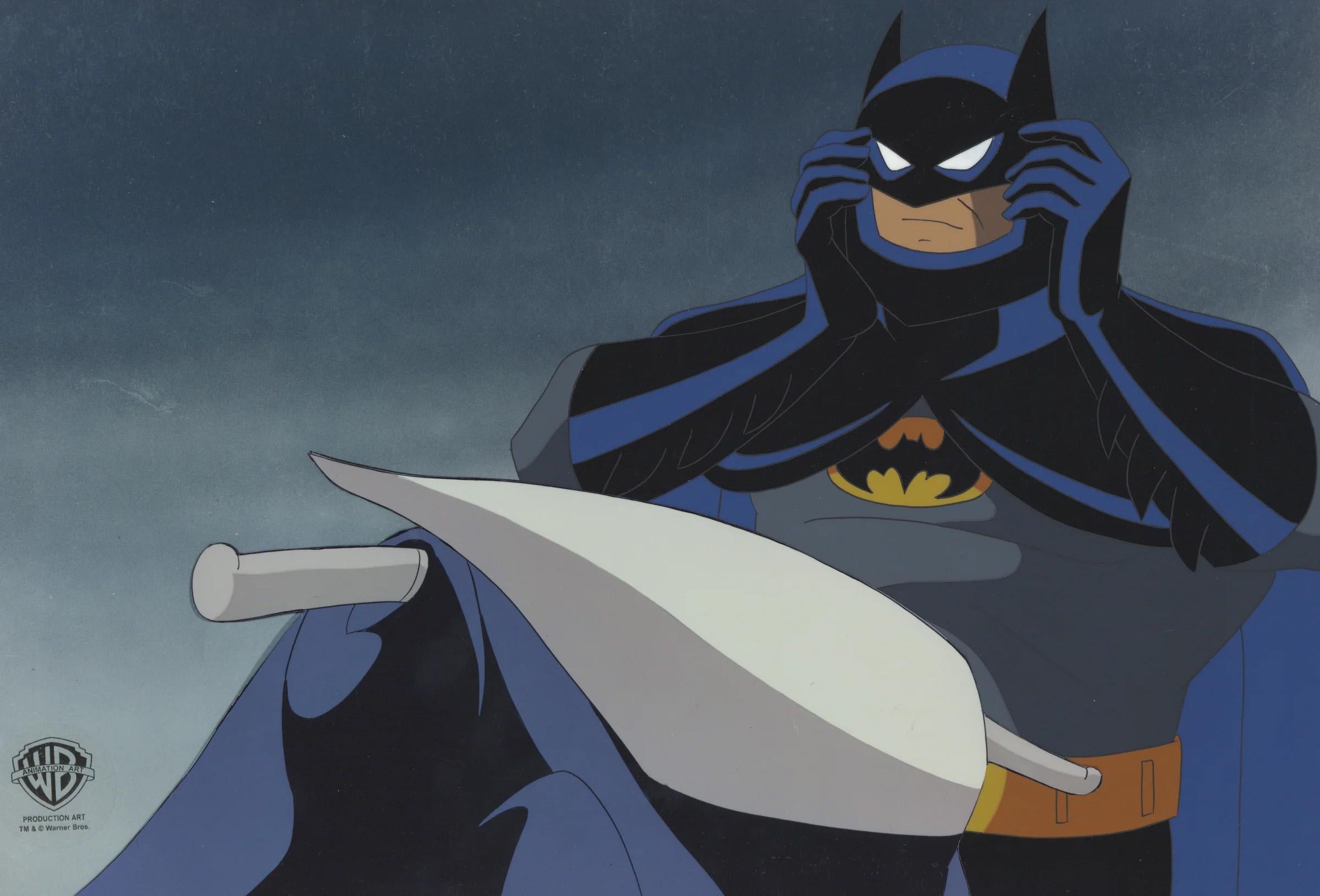 Batman The Animated Series Original Production Cel (Oversized): Batman - Art by DC Comics Studio Artists