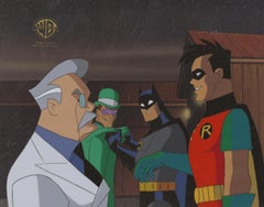 Batman The Animated Series Original Prod. Cel: Batman, Robin, Riddler, Mayor