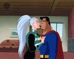 Retro Superman the Animated Series Original Production Cel: Mala and Superman