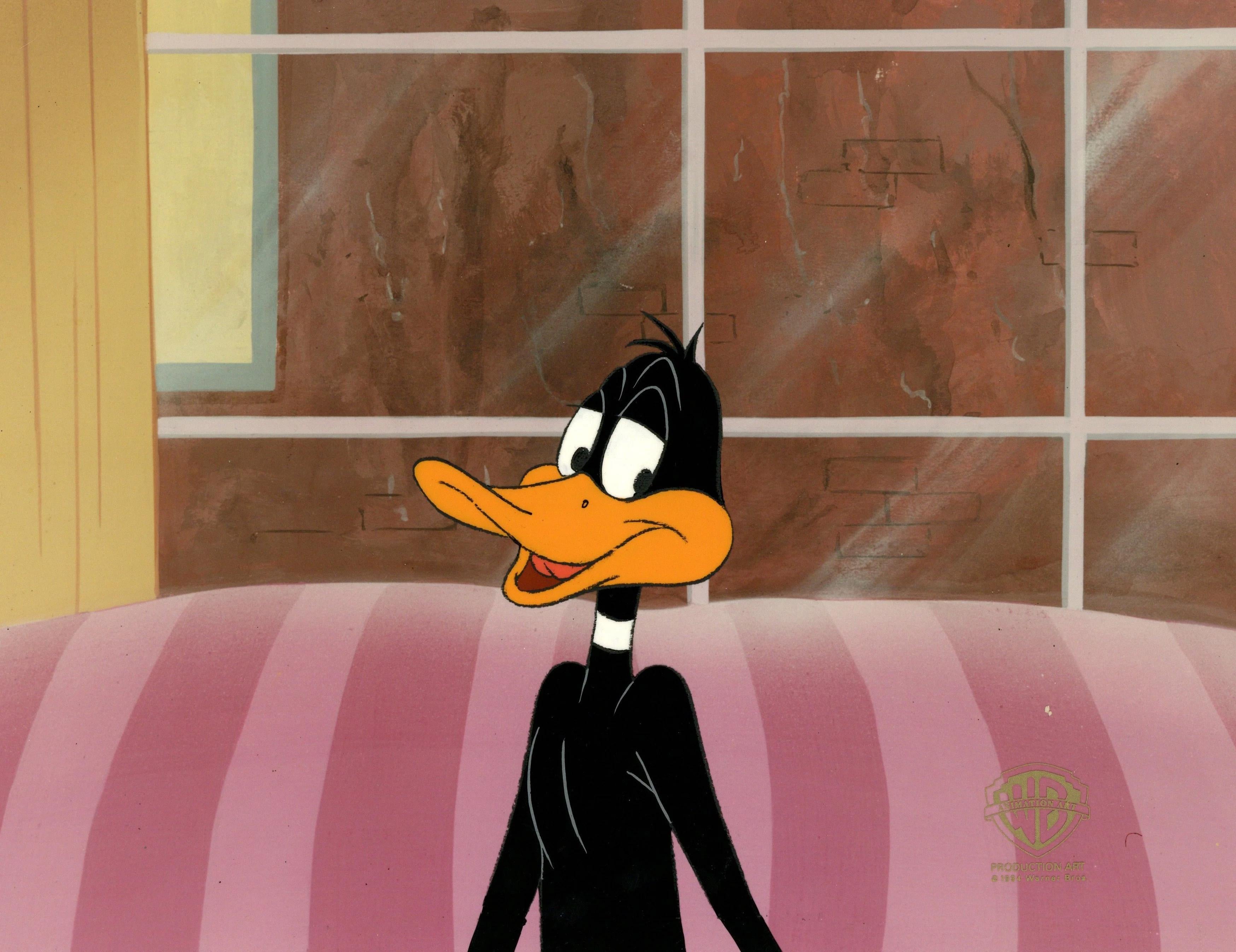 Looney Tunes Original Production Cel: Daffy Duck - Art by Darrell Van Citters