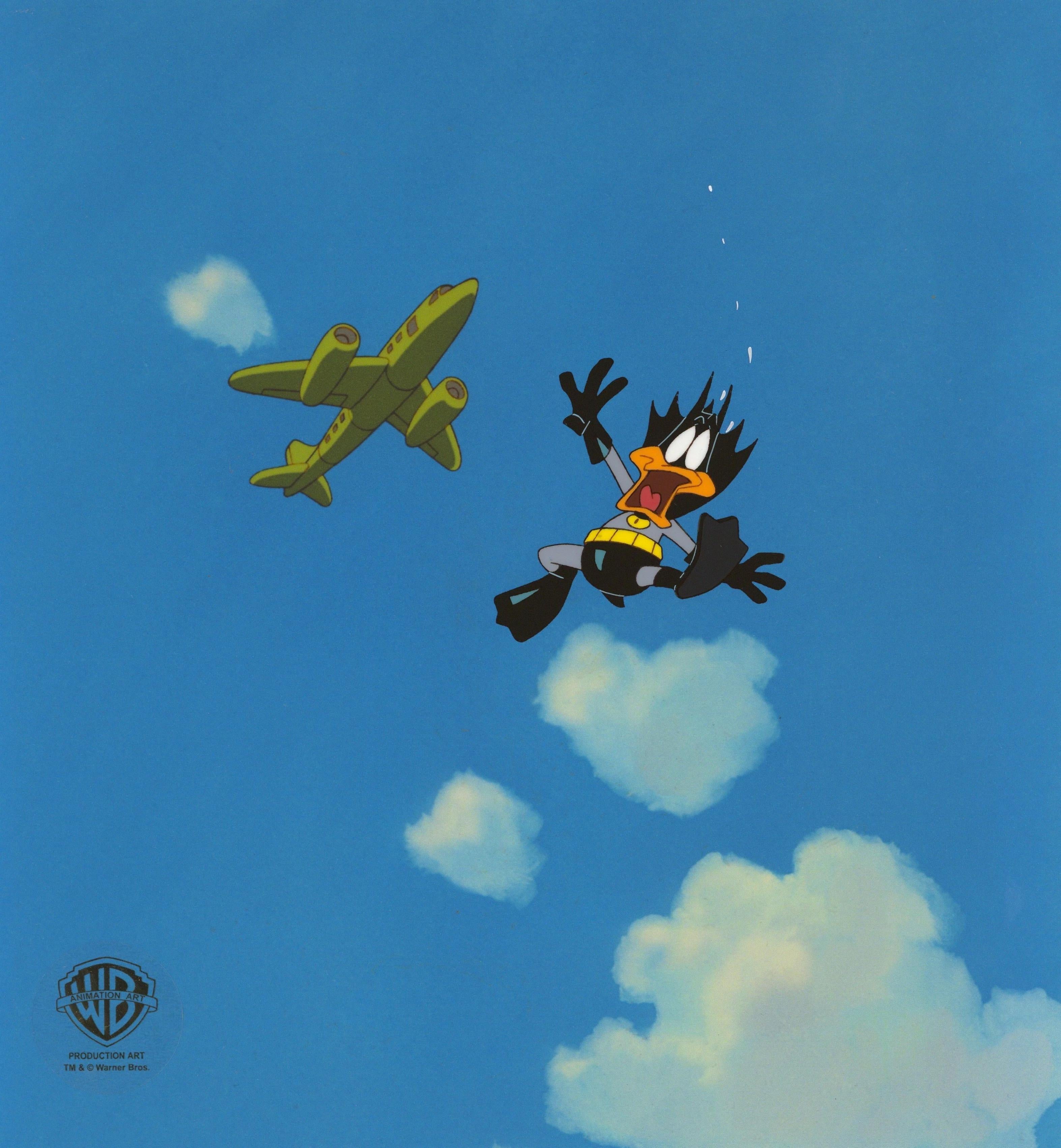 Tiny Toons Original Production Cel mit passender Zeichnung: Batduck – Art von Warner Bros. Studio Artists