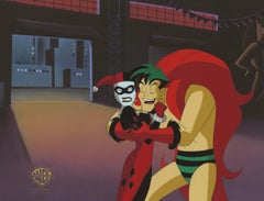 Vintage The New Batman Adventures Original Production Cel: Harley Quinn and The Creeper