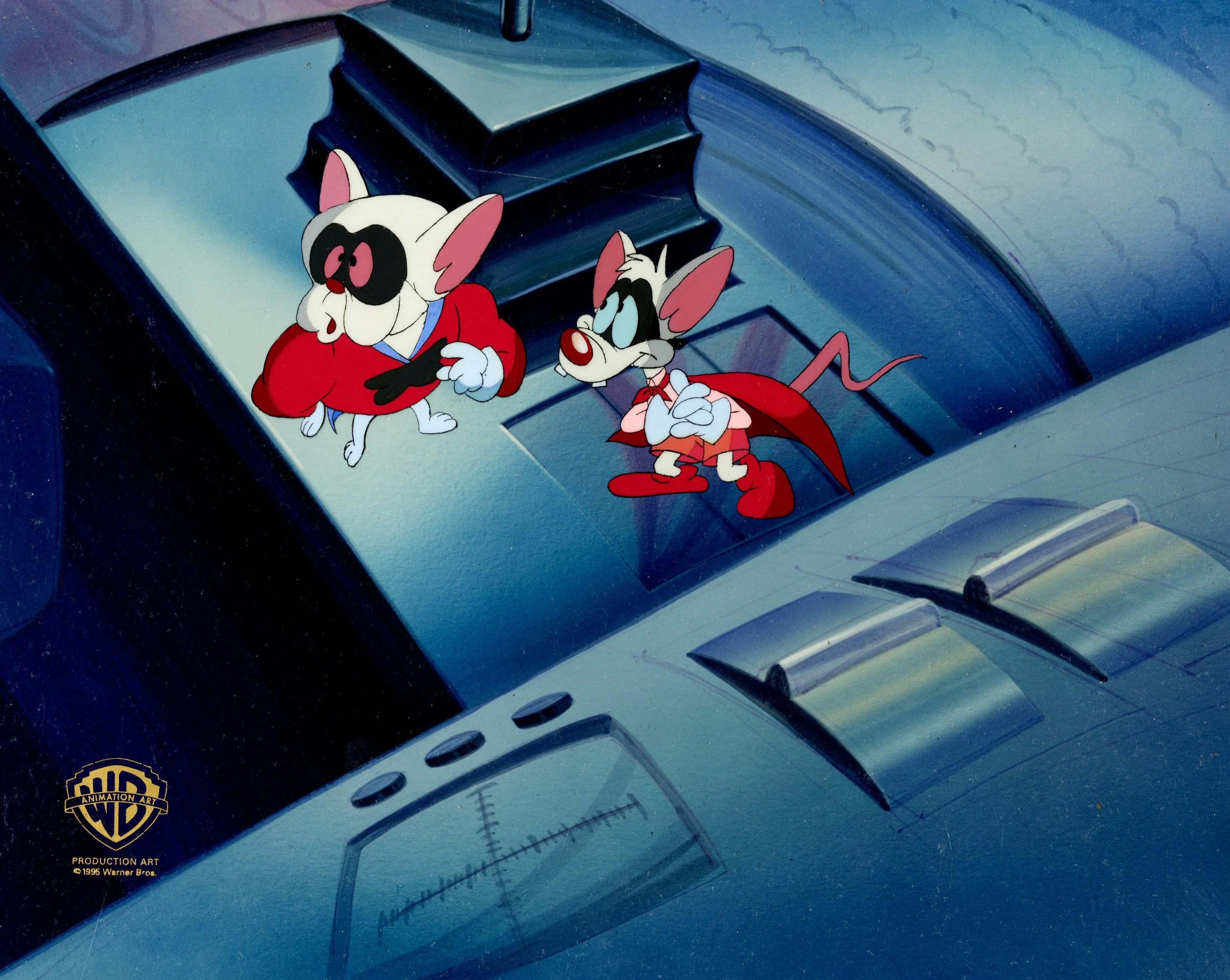 Pinky And The Brain Original Production Cel: Pinky and Brain - Art by Warner Bros. Studio Artists