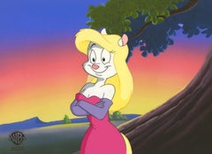 Animaniacs Original Production Cel with Matching Drawing: Minerva