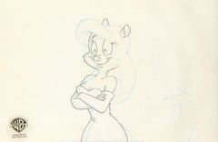 Cellule originale de la série « Animaniacs » avec dessin correspondant : Minerva