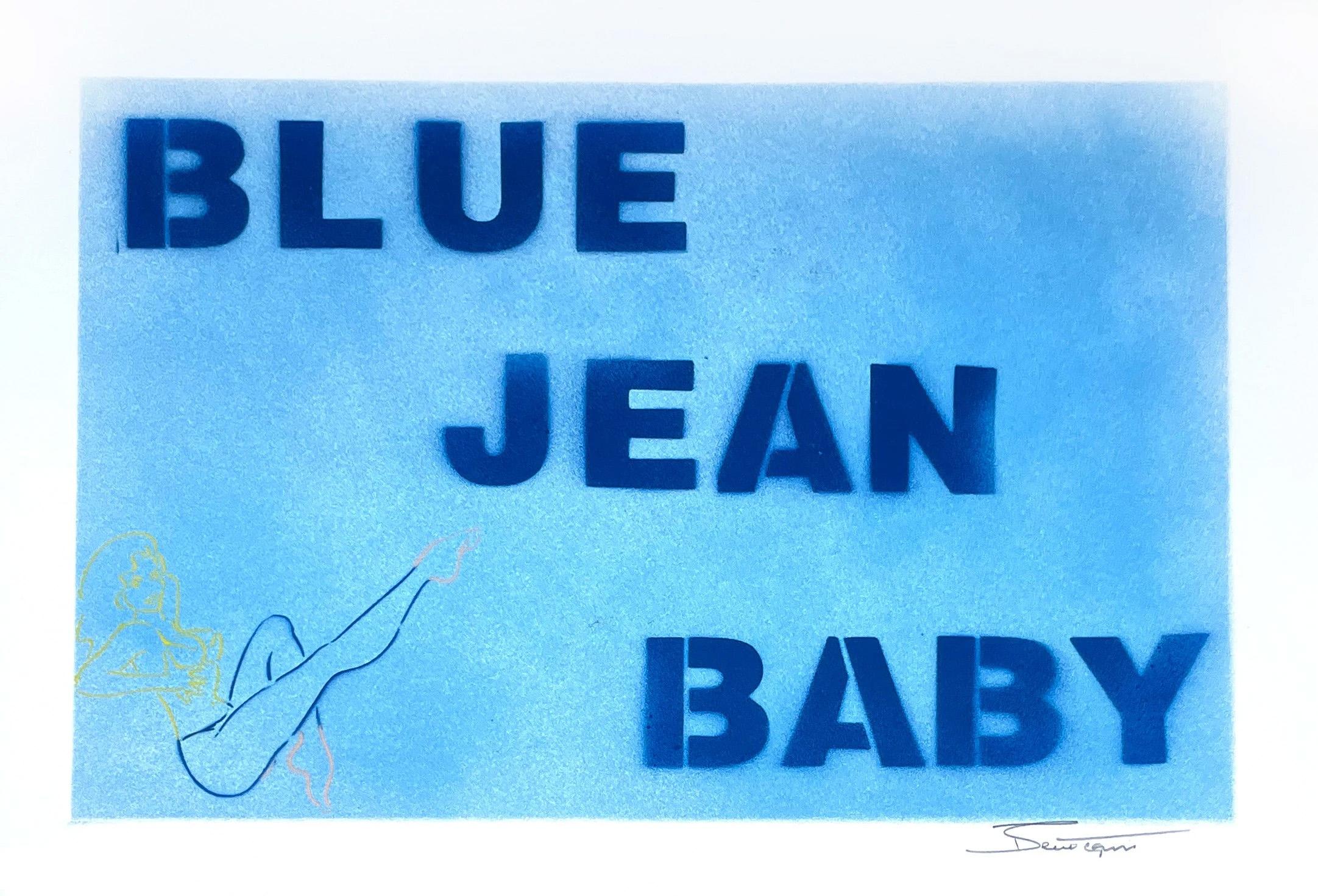 MEDIUM: ​Mixed Media on Paper
IMAGE SIZE: 22" x 30"

ABOUT THE IMAGE: Drawing inspiration from the song "Tiny Dancer," and its reference to "Blue Jean Baby" this piece beautifully showcases Bernie Taupin's artistic talents.