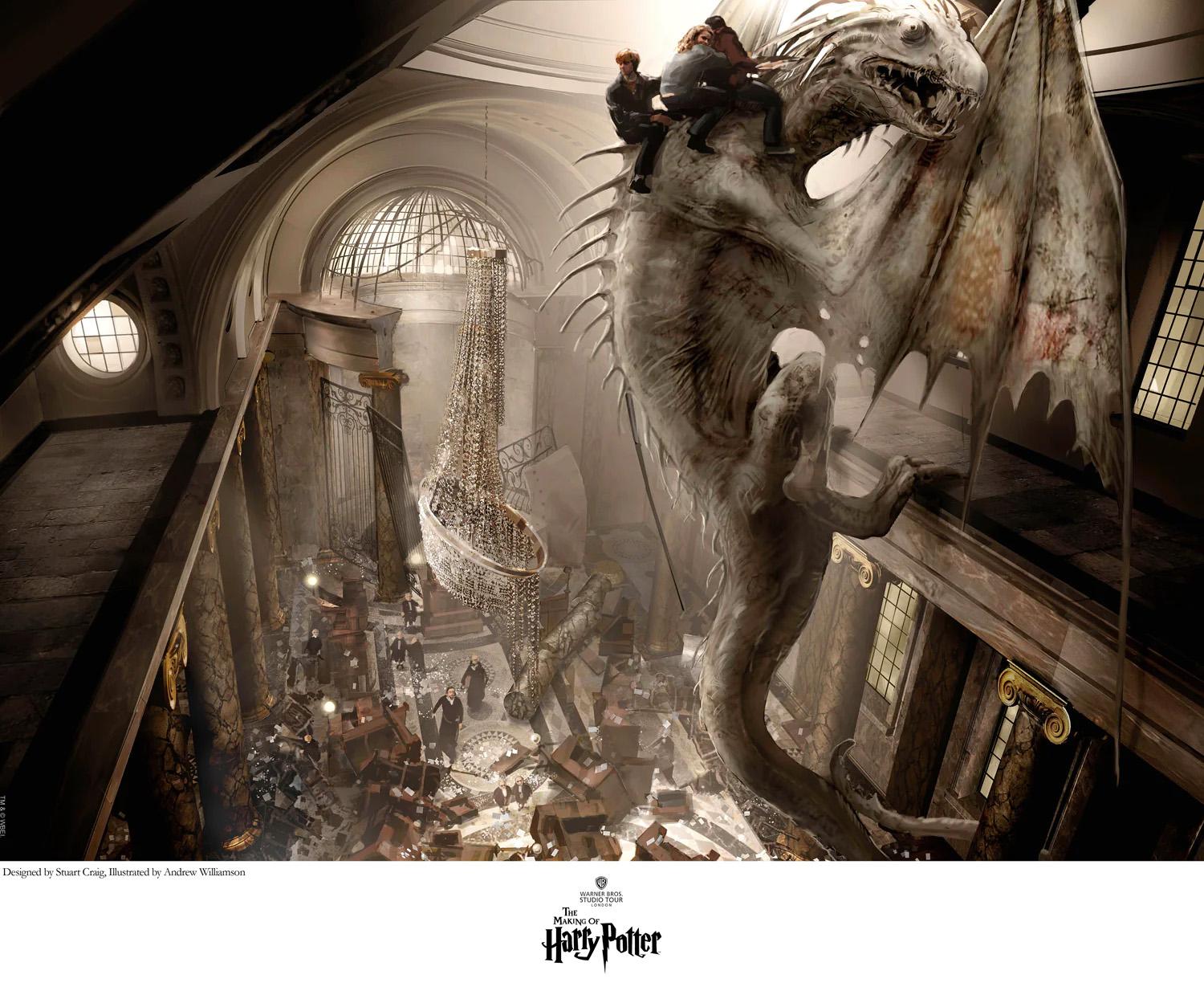 MEDIUM: Gicleé on Fine Art Paper
EDITION SIZE: 500
SIZE: 12.5" x 18"
SIGNED BY: Stuart Craig
SKU: CP1498

ABOUT THE IMAGE:  Over a decade ago, world-renowned writer, J.K. Rowling created the world of Harry Potter, capturing the imaginations of