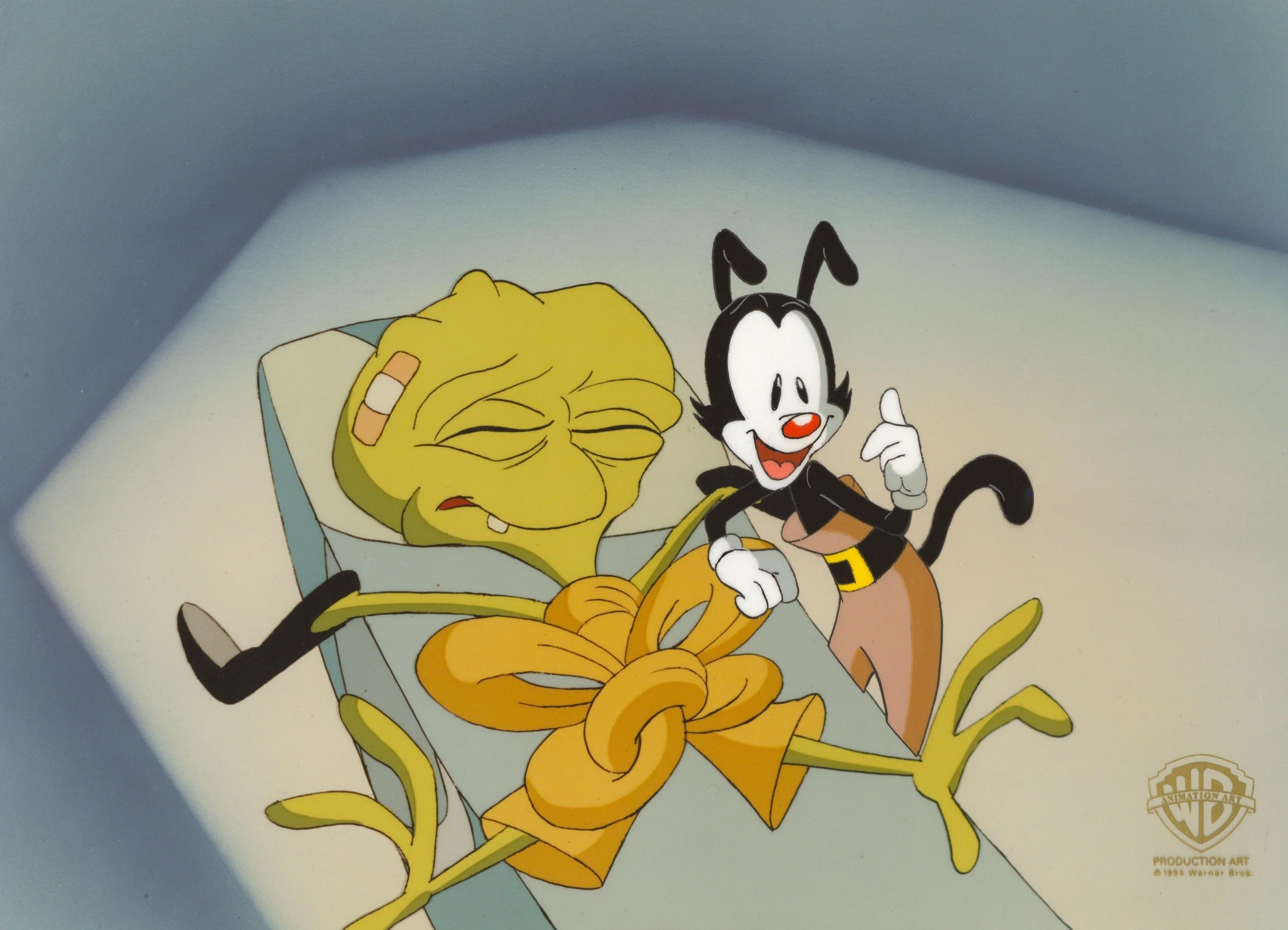 Animaniacs Original Production Cel: Yakko and Alien - Art by Warner Bros. Studio Artists