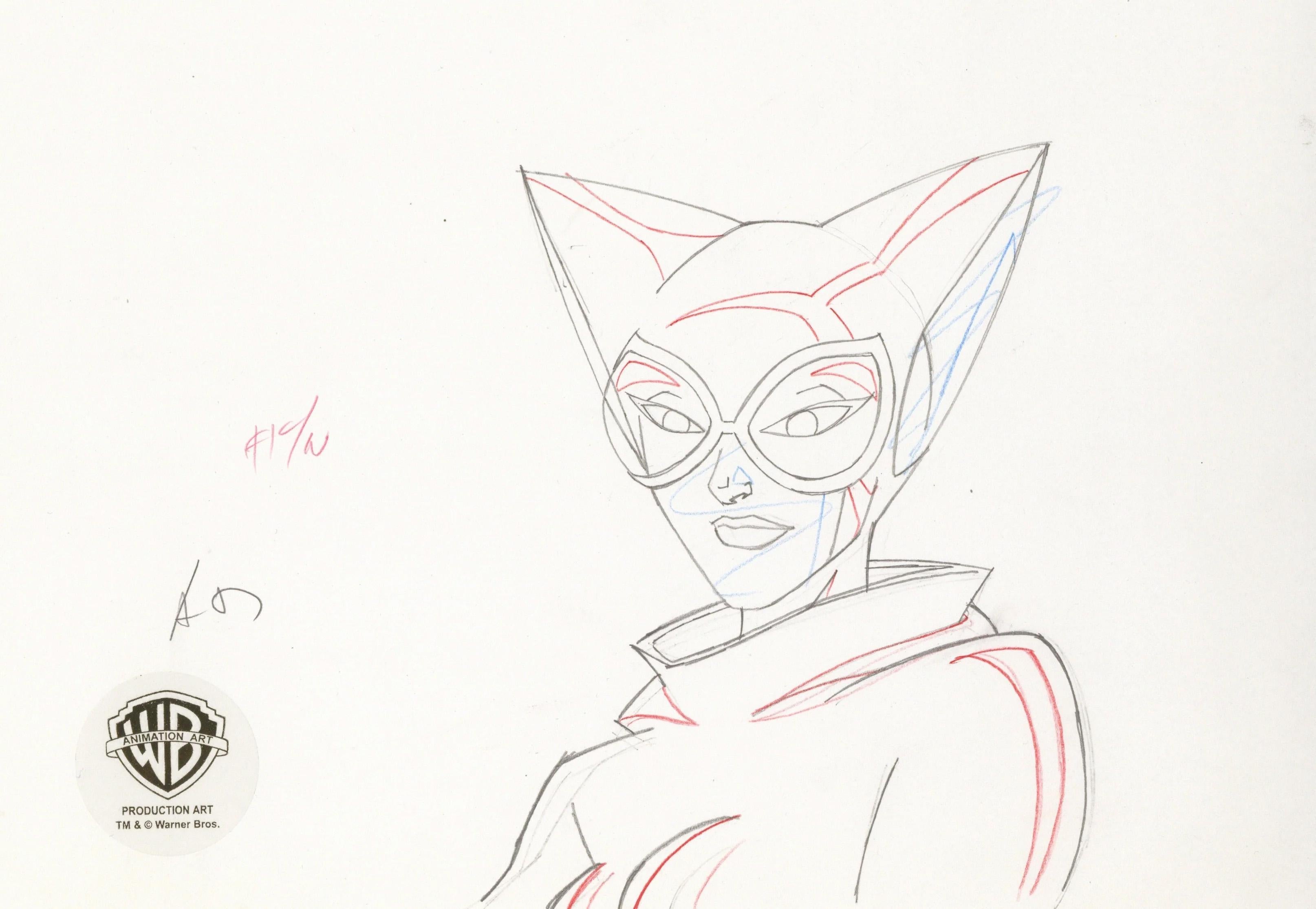 The Batman Original Production Drawing: Catwoman - Art by DC Comics Studio Artists