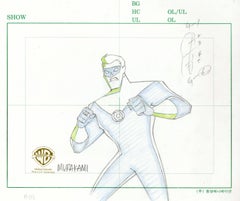 Vintage Superman the Animated Series Original Prod. Drawing: Kyle Rayner / Green Lantern