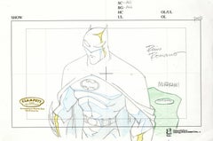 The Batman Original Production Drawing: Batman signed Rino Romano, Glen Murakami