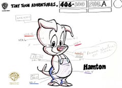 Vintage Tiny Toons Original Production Color Call Out: Hamton J. Pig