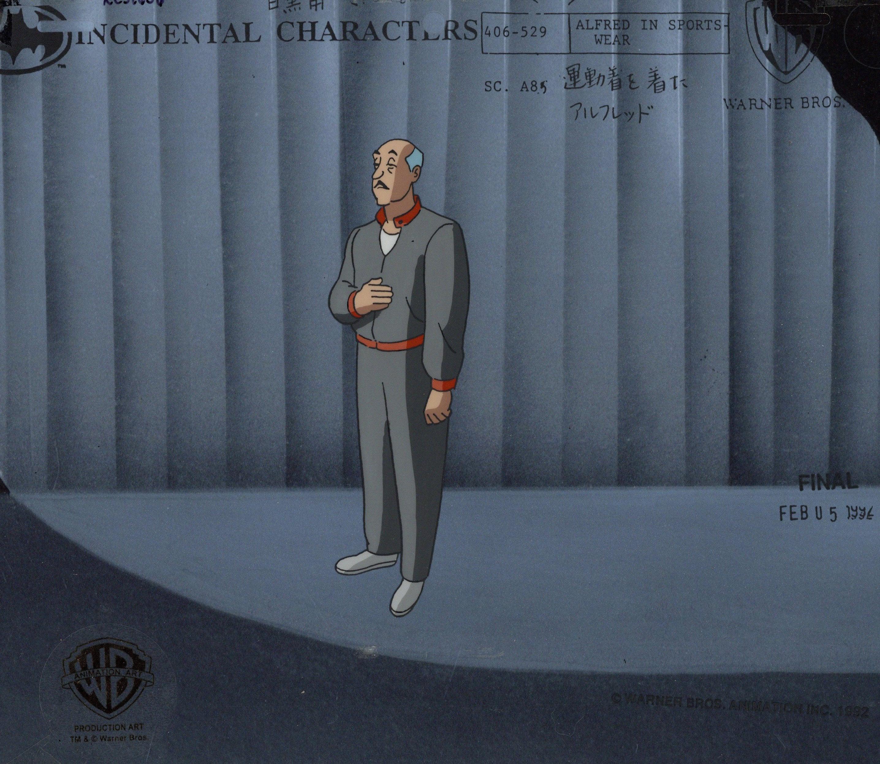 Batman the Animated Series Original Color Model Sheet Set: Alfred Pennyworth - Art by DC Comics Studio Artists