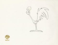 Vintage Looney Tunes Original Production Drawing: Roadrunner