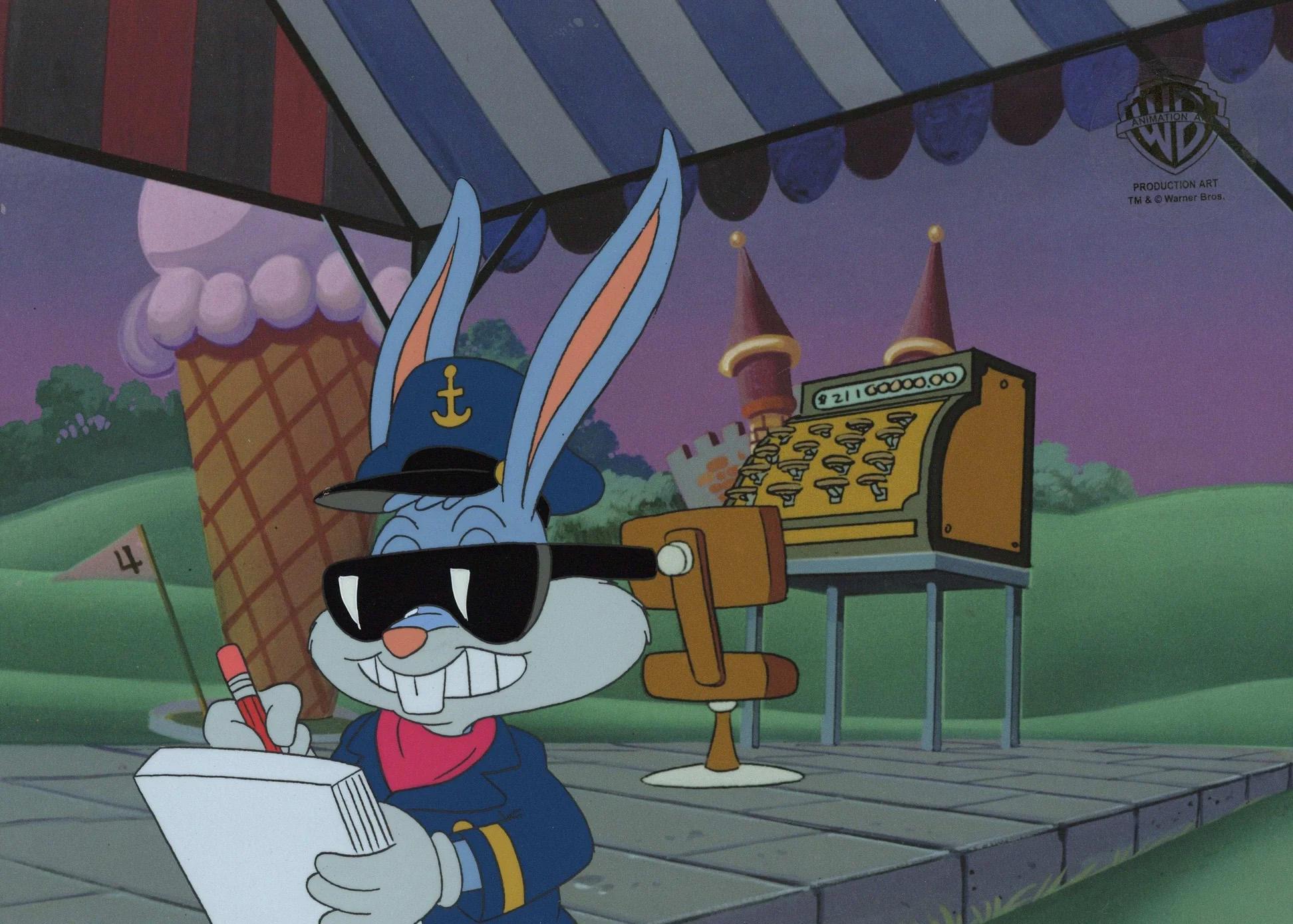 Tiny Toons Adventures Original Production Cel: Buster Bunny - Art by Warner Bros. Studio Artists