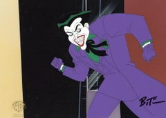 Vintage The New Batman Adventures Original Production Cel Signed by Bruce Timm: Joker