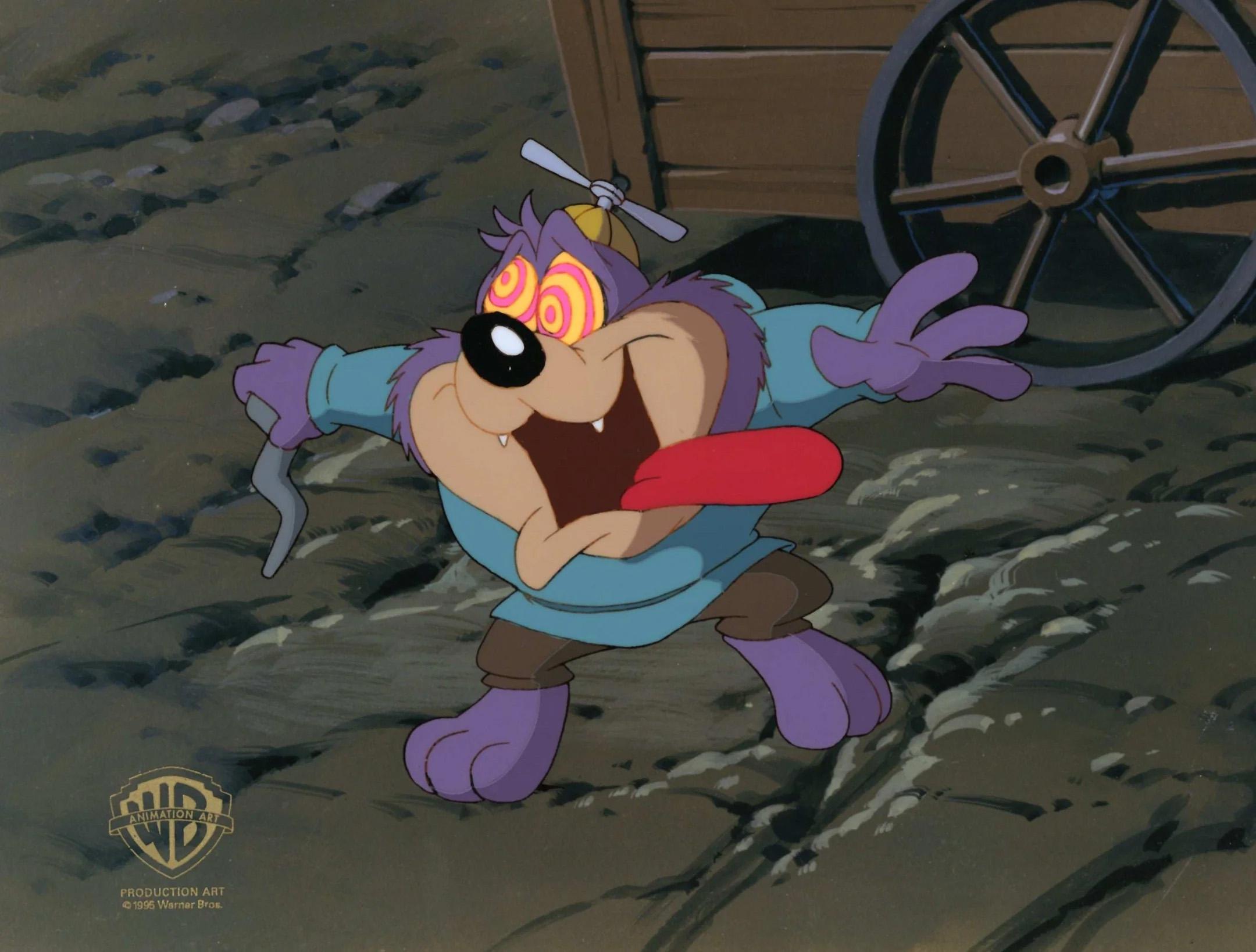 Tiny Toons Original Production Cel: Dizzy Devil - Art by Warner Bros. Studio Artists