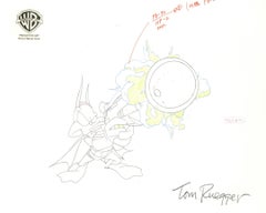 Tiny Toons Dibujo original de producción firmado por Tom Ruegger: Batduck