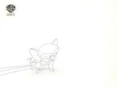 Rosay And The Brain Original Production Cel mit passender Zeichnung: Rosa, Kette