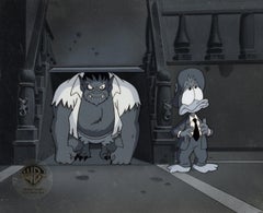 Tiny Toons Original Production Cel on Original Background: Plucky Duck