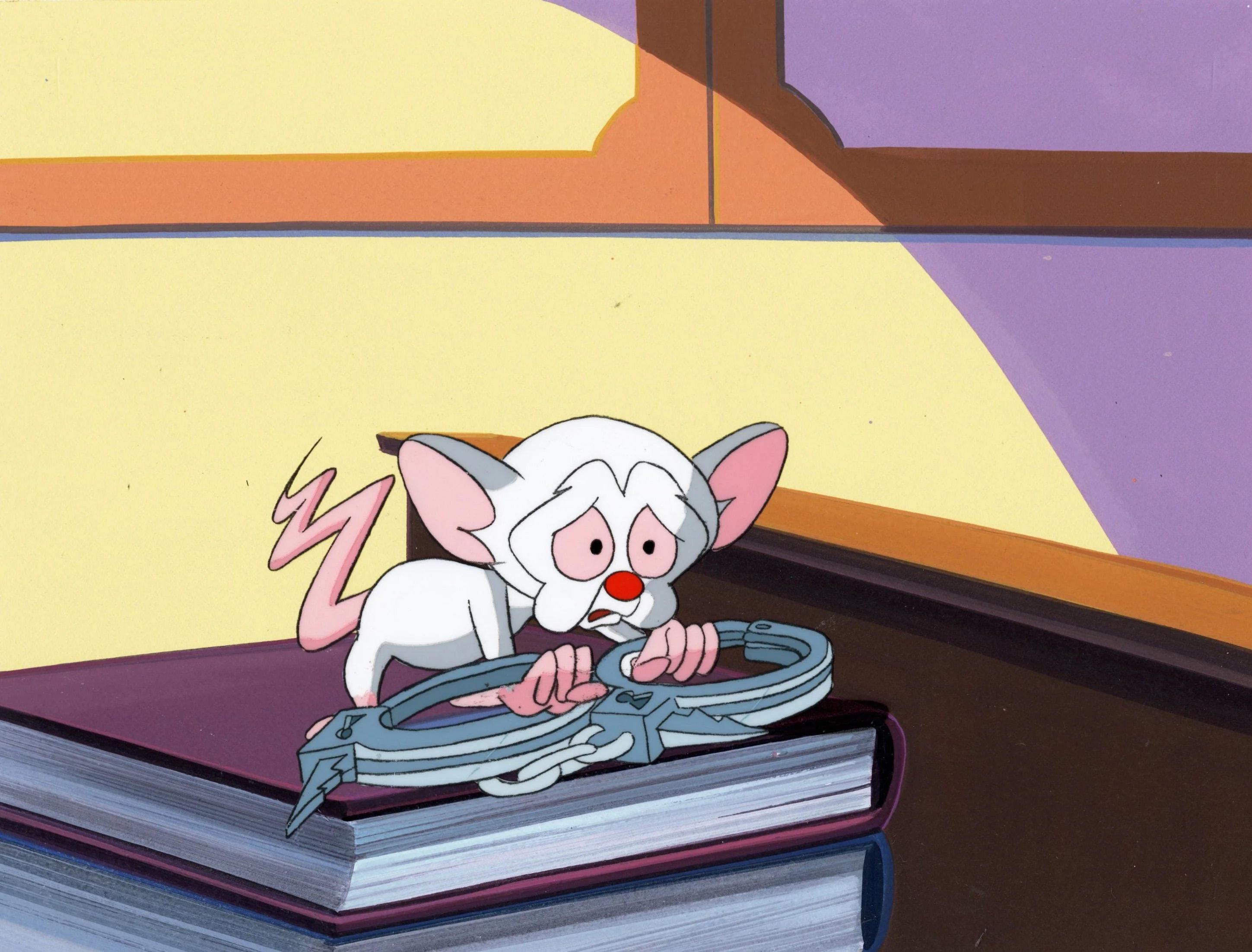 Pinky And The Brain Original Production Cel: Brain - Art by Warner Bros. Studio Artists