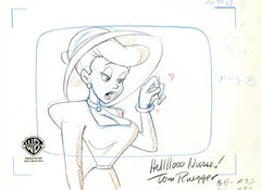 Vintage Animaniacs Original Production Layout Drawing Signed by Tom Ruegger: Hello Nurse