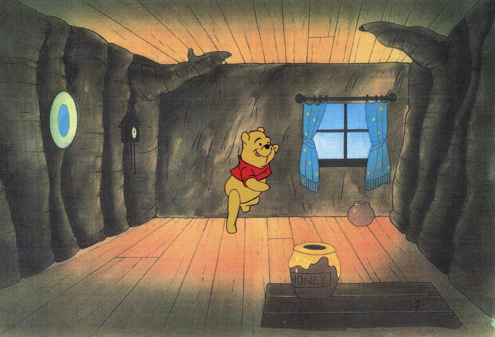 Disney's Winnie the Pooh Original Production Cel: Pooh and Honey - Art by Walt Disney Studio Artists