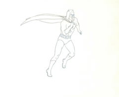 Superamigos: Prod. original Cel + Dibujo a juego Firmado Bob Singer: Batman