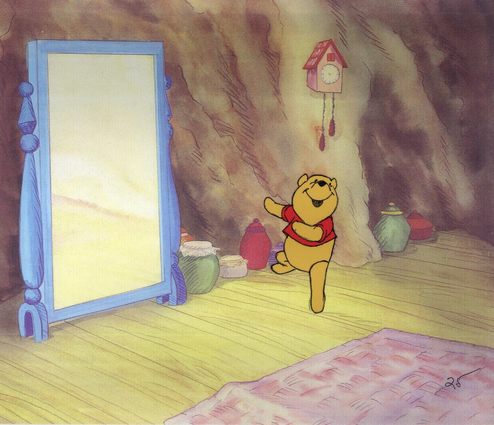 Disney's Winnie the Pooh Original Production Cel: Pooh's Dance - Art by Walt Disney Studio Artists