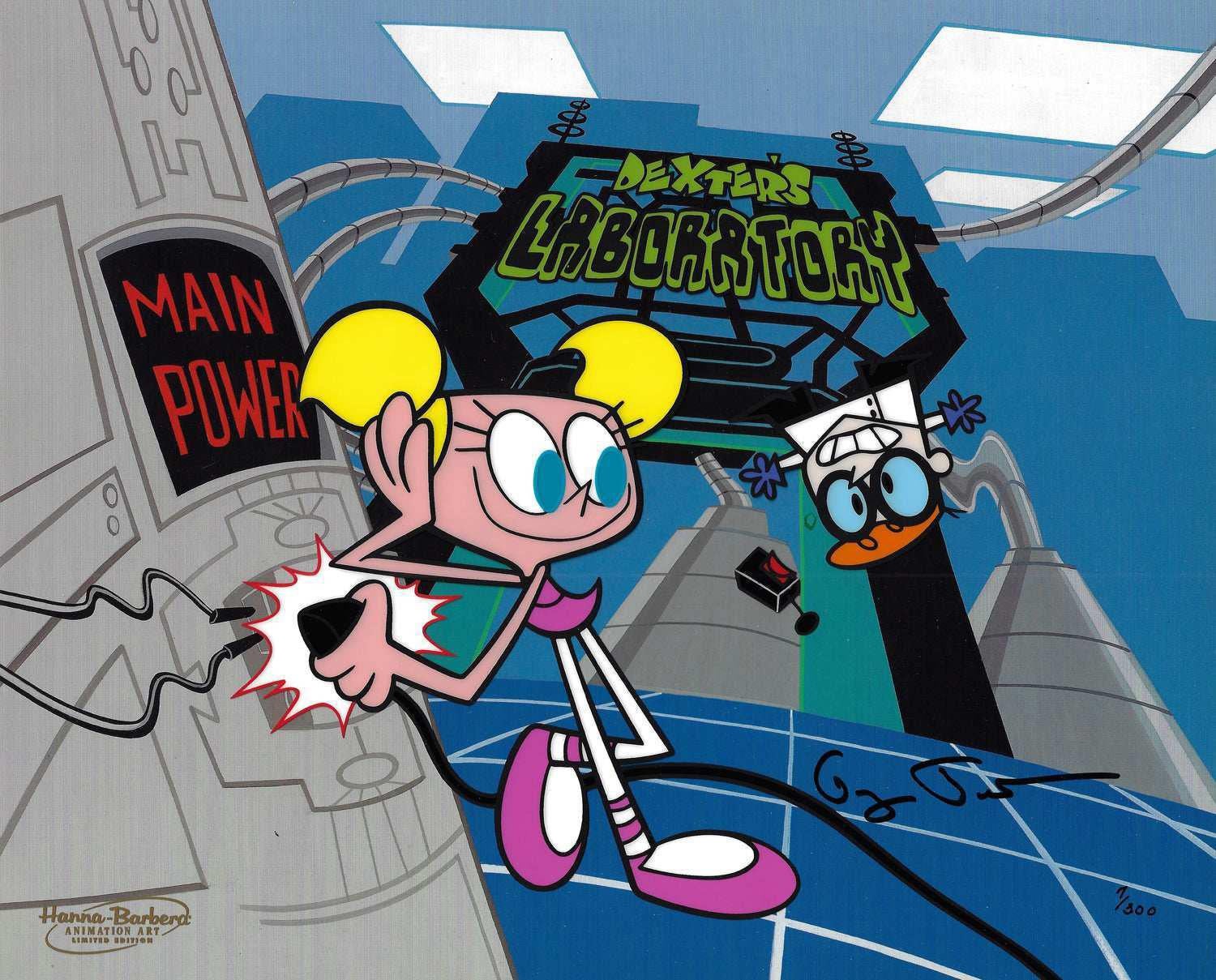 Dexter's Laboratory Limited Edition Cel - Art by Hanna Barbera Studio Artists