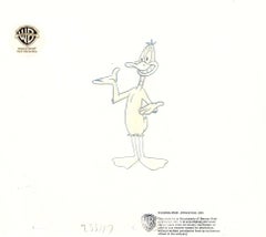 Looney Tunes Original Production Cel with Matching Drawing: Daffy Duck